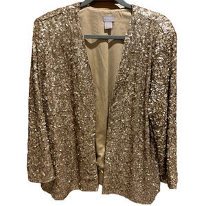 93. WOMENS CHICO’S TRAVELERS 3/XL DETAIL JACKET